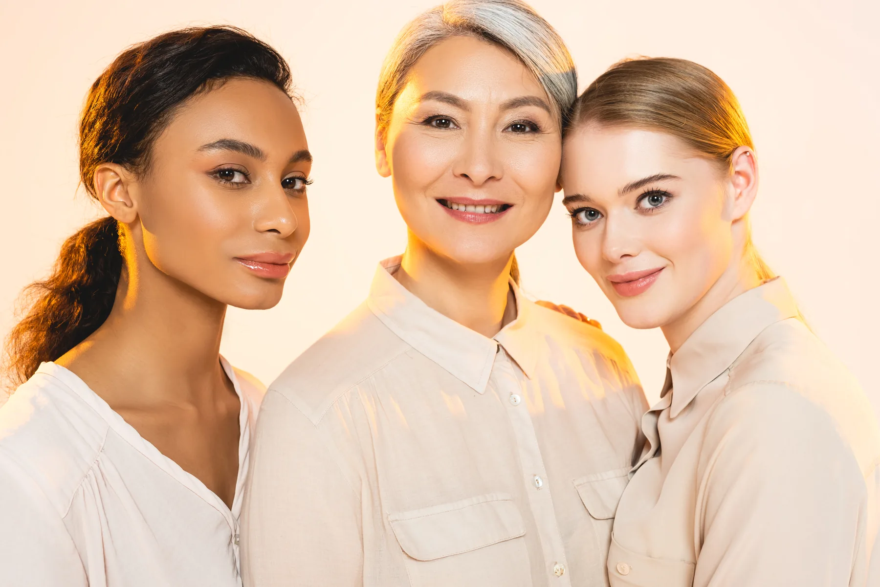 Brightening treatment glow portrait